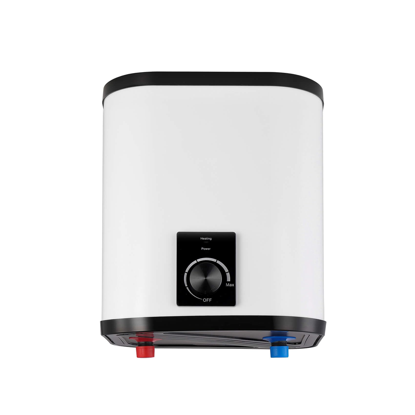 SIGO - Scaldacqua istantaneo 230 V, boiler elettronico compatto, ufficio, officina, casa vacanze, negozio, locali di servizio - Attacco inferiore, 6 l - 2000 W - NAPOLI Bianco