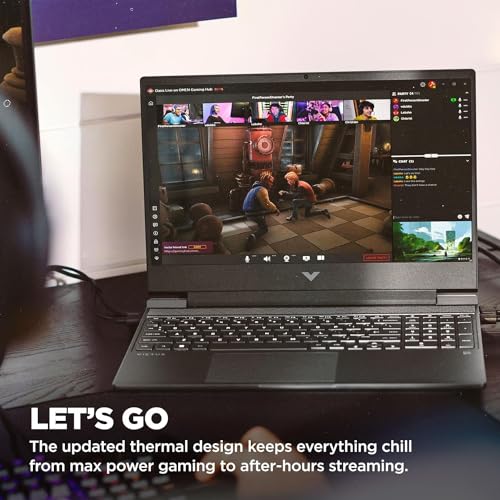 HP Victus 15 ゲーミングノートパソコン (15.6インチ FHD 144Hz IPS、AMD Ryzen 5 7535HS、32GB DDR5 RAM、1TB PCle SSD (Radeon RX 6550M 4GB Beat RTX3050)) バックライトKB、Wi-Fi 6、ウェブカメラ、イーサネット、Win 11 Home。
