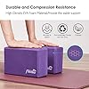 Fledo Yoga Blocks 2 Pack 9"x6"x4" - EVA Foam Brick, Featherweight and Comfy - Provides Stability and Balance - Ideal for Exercise, Pilates, Workout, Fitness & Gym (Purple)