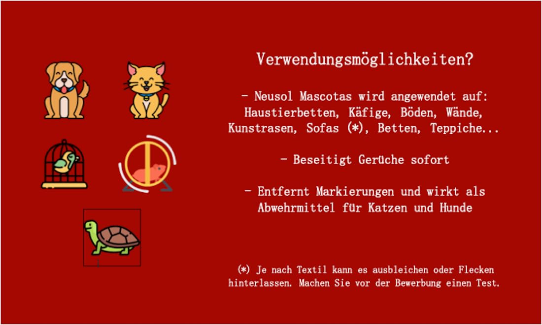 Mascotas - Haustiere - Geruchsvernichter Urin KOT Erbrochenes... Hunde Katzen (5 L)