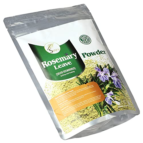 SVATV Rosemary Leaves Powder | Hojas de Romero en Polvo | Ideal for Aromatizing Meats, Fishes, Soups and Stews - 227g, Half Pound, 8 Ounce