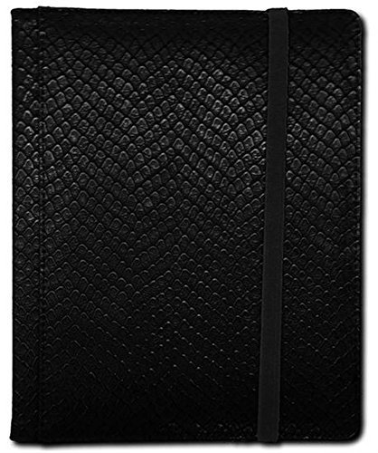 Soda Pop Minis LGNBN4DHB Dragon Hide 4 Pocket Binder Black by Soda Pop Minis