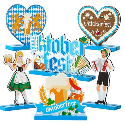 Jansun 6 Pack Oktoberfest Wooden Table...