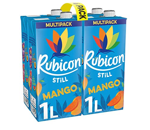 RUBICON Still Mango | 4 cajas de 1 litro | Sabores auténticos de todo el mundo con bebidas de frutas sin gas Rubicon | Haz la elección desaburrida