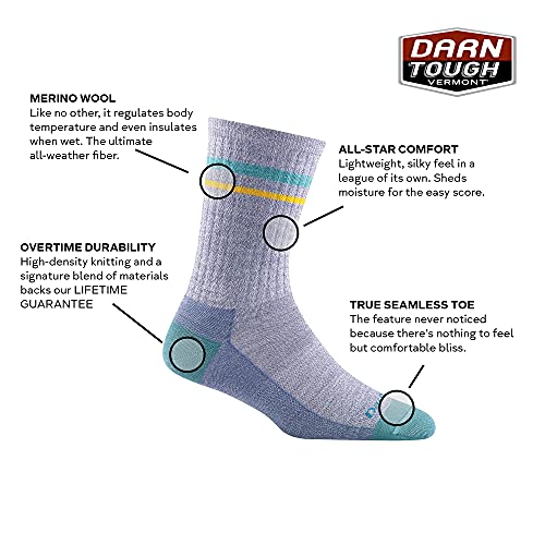 Darn Tough Women's Letterman Crew Lightweight Lifestyle Sock (Style 6064) -2