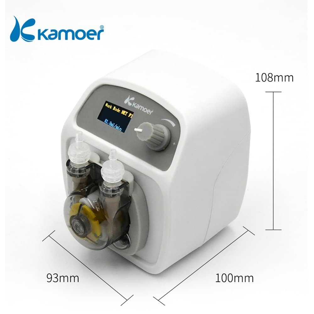 Kamoer KXP100 pompe doseuse programmable pompe 24V 100 ml/min | à liquide péristaltique intelligente à faible débit petite réglable contrôle WiFi écran LCD