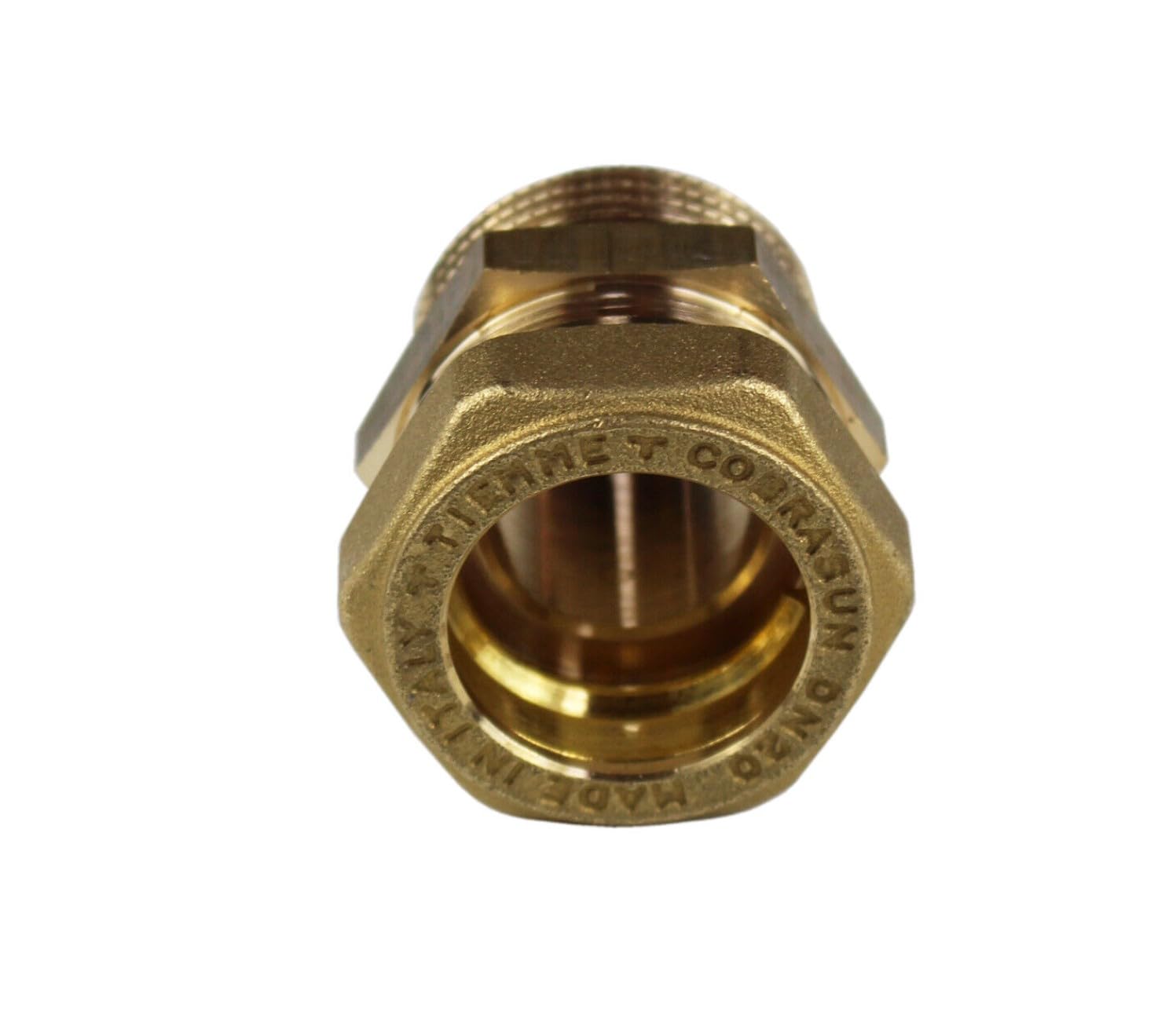 ENVIRON- Metalisch dichtende Verschraubung für Edelstahl Solar Wellrohr DN16, 20, 25 für Edelstahl Anschluss Set Solarrohr Solarleitung Fitting Montage (DN20 x 1" AG)
