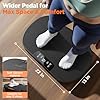 FEIERDUN Vibration Plate Exercise Machine, Full Body Vibrating Plate with Wider Platform, 150kg (330lbs) Capacity, Plaque Vibrante with LED Screen, Remote & Resistance Bands,Black