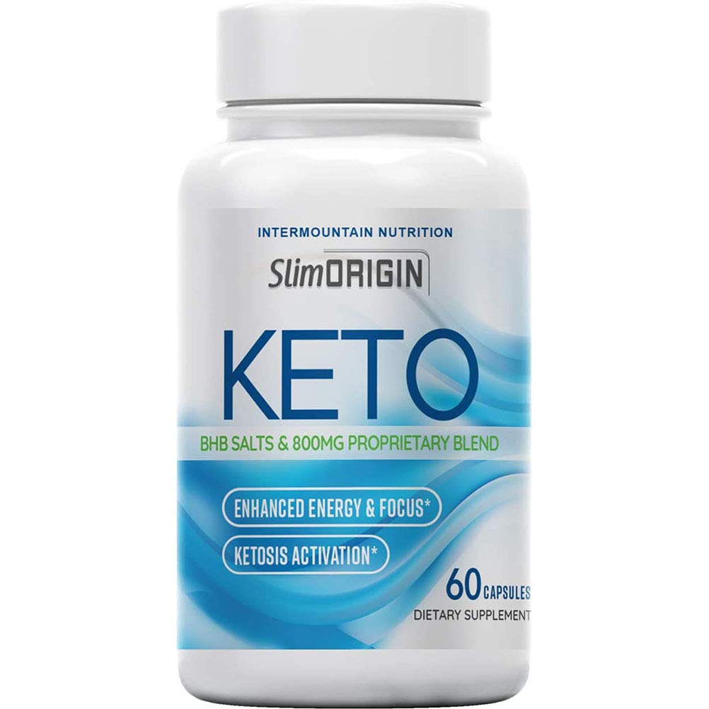 Slim Origin, Slim Origin Keto Pill, BHB Salts & 800 MG Proprietary Blend, Promotes Ketosis, The Official Brand Dietary Supplement