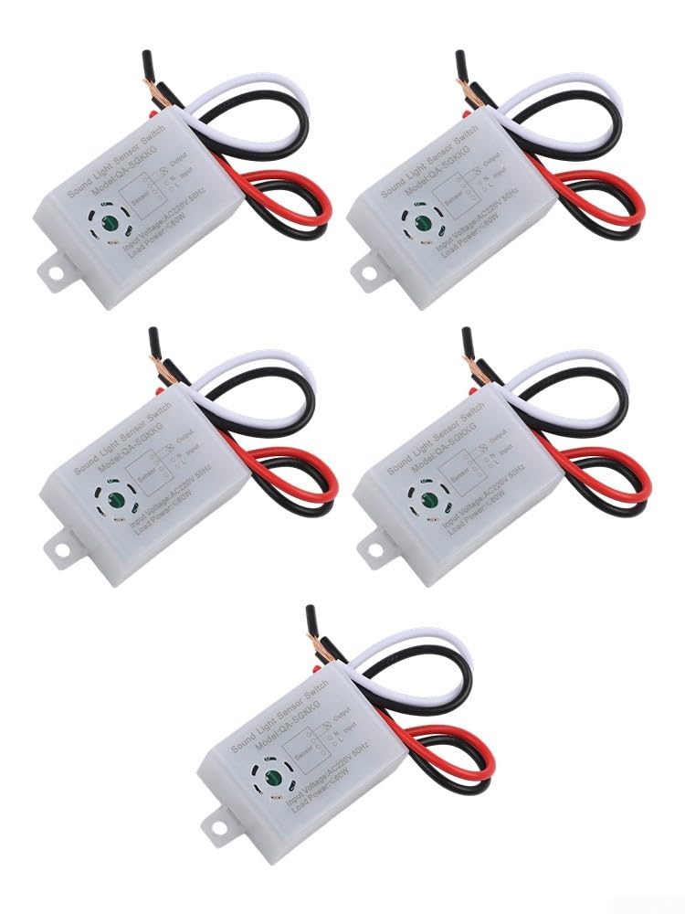 Interruttore del sensore vocale acustico da 220 V per interni con controllo vocale automatico con rilevamento della luce e protezione IP44 per corridoi bagni magazzini
