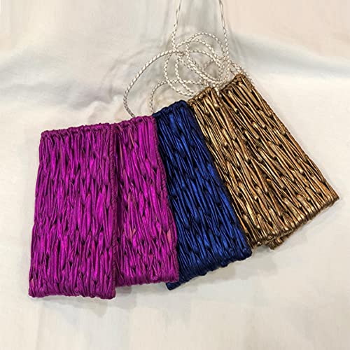 Lapace Metallic Shiny Fabric Ribbon Tape Yarn, Sparkle Shimmer Glitter Yarn For Knitting, 60 Yards Per 1-Ball, Less Deformation, Suitable For Fancy Crochet, Knitting And Crafting (Gold) #TOP6