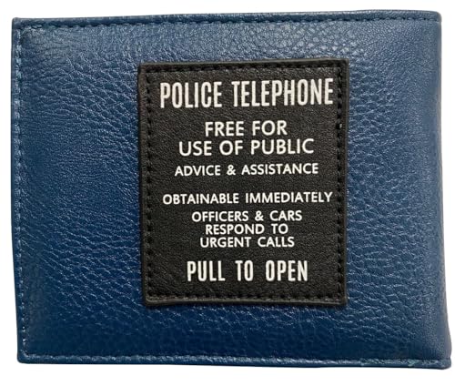 Scificollector Doctor Who Tardis Adults Deluxe Wallet, Blue, 13 X 9 X .7cm, Modern3