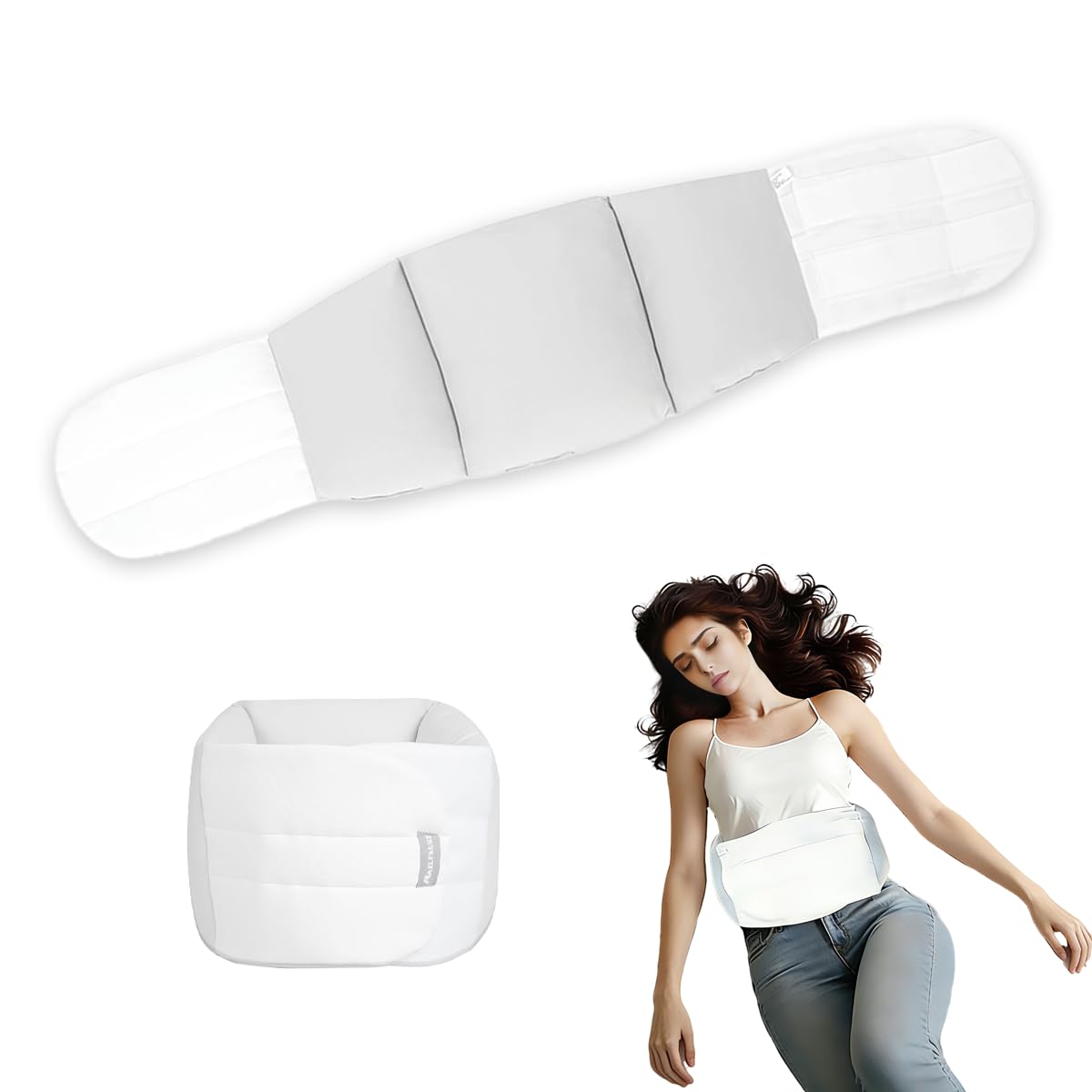 FasTrove Lumbar Support Pillow For Use In Bed,Breathable Memory Foam Design