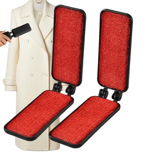 2PCS Plegable Portátil Cepillo Quitapelusas para Ropa, 23x5x1cm PP Mini Quita Pelusas, Reutilizable Multifuncional Quitapelusas Ropa, para Limpiar Muebles, Sofás, Pelo De Mascotas Y Polvo De Tejidos