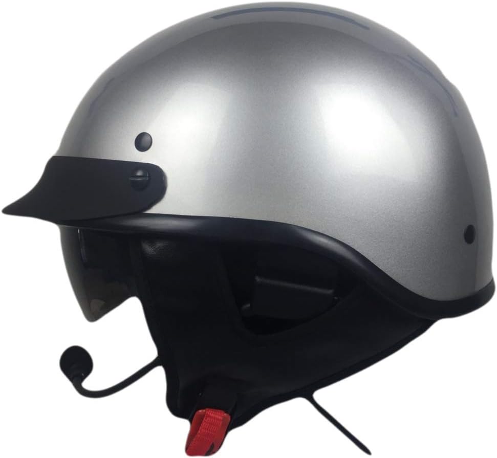 D.O.T. Half Helmet with Stereo for Harley