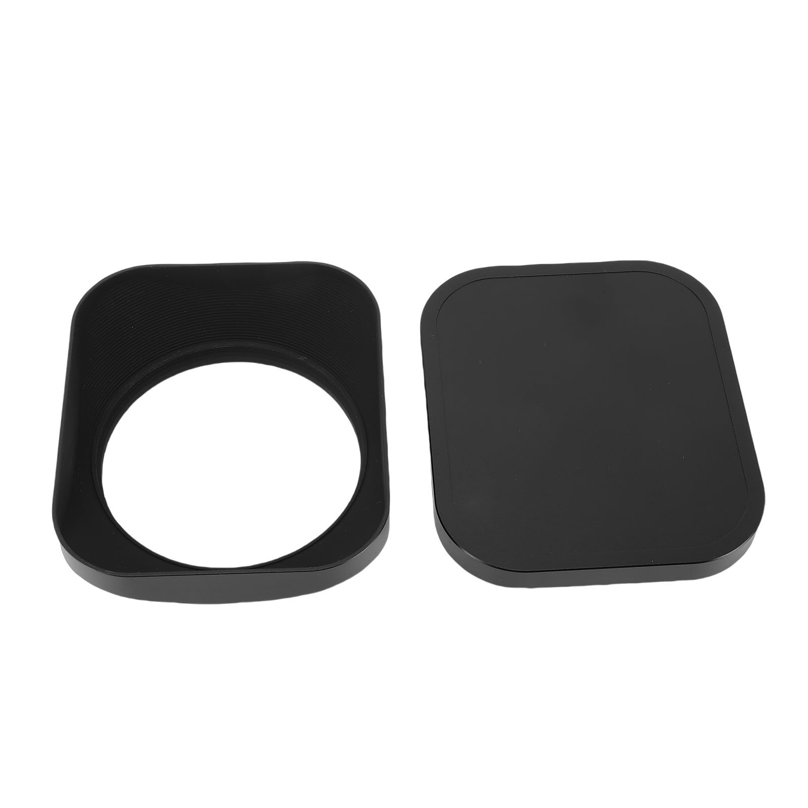 Paraluce, Paraluce Quadrato con Finitura Opaca, Design a Rotazione Intelligente con Cornice Stretta da 2 Mm, in Metallo con Cappuccio in Metallo Abbinato per Obiettivi da 62 Mm
