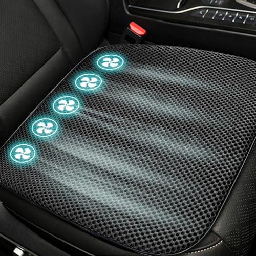 Cojín refrescante para asiento de coche con ventilación ajustable para trayectos largos 3