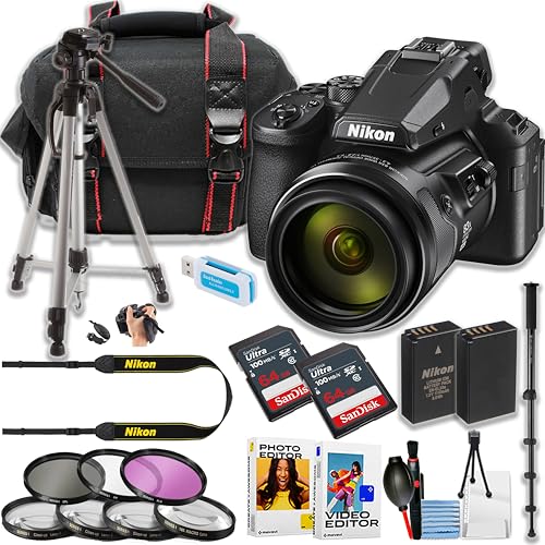 Nikon COOLPIX P950 fW^J+ Sandisk 64GB Eg[J[h + Or + r + JP[X + ̑ (18Zbg)B