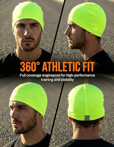 Image of Sweat Wicking Skull Caps Cooling Helmet Liner Hat Running Beanie Cycling Skullcap Sleeping Cap for Men Women