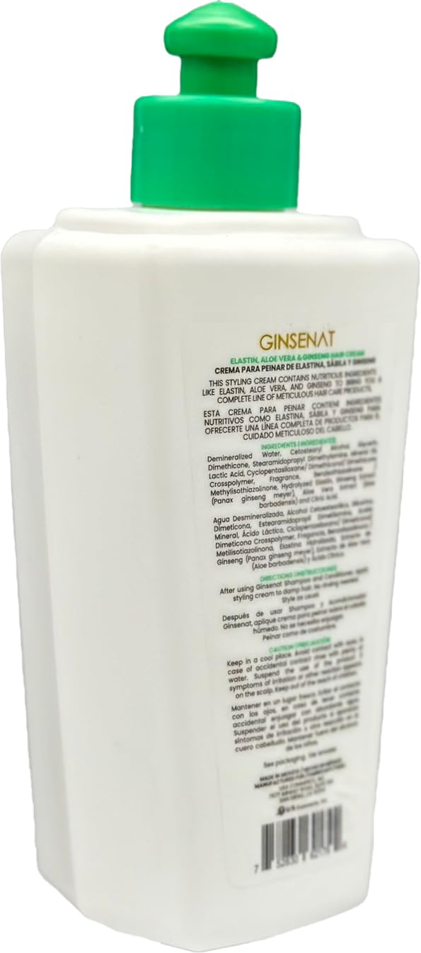 Ginsenat Organic Ginseng Aloe Vera Elastin Hair Cream 300ml - Image 5