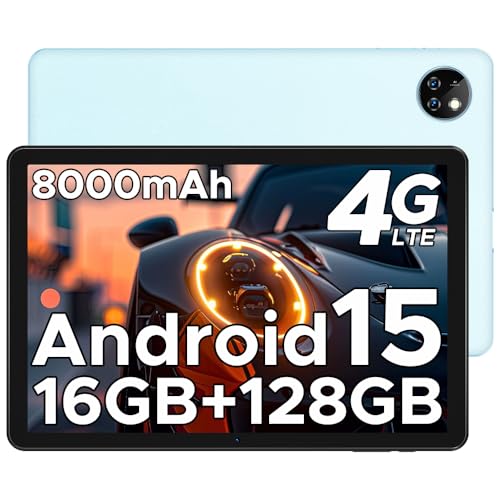 DOOGEE T10W Tablet 10 Pollici, 16GB+128GB(2TB TF) Tablet Android 15, Dual 4G LTE + 5G WiFi Tablets,...