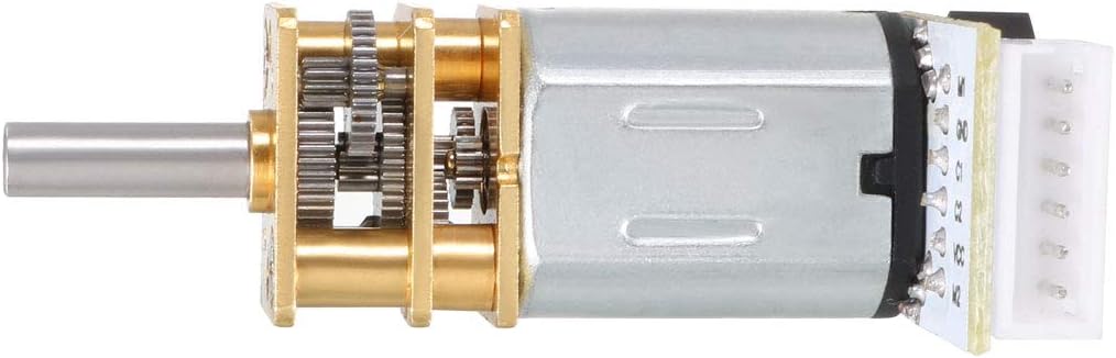 uxcell GA12-N20 12V 100RPM DC Gear Motor with Encoder Speed Velocity Measurement for Mini Car Balance Motor Encoder DIY