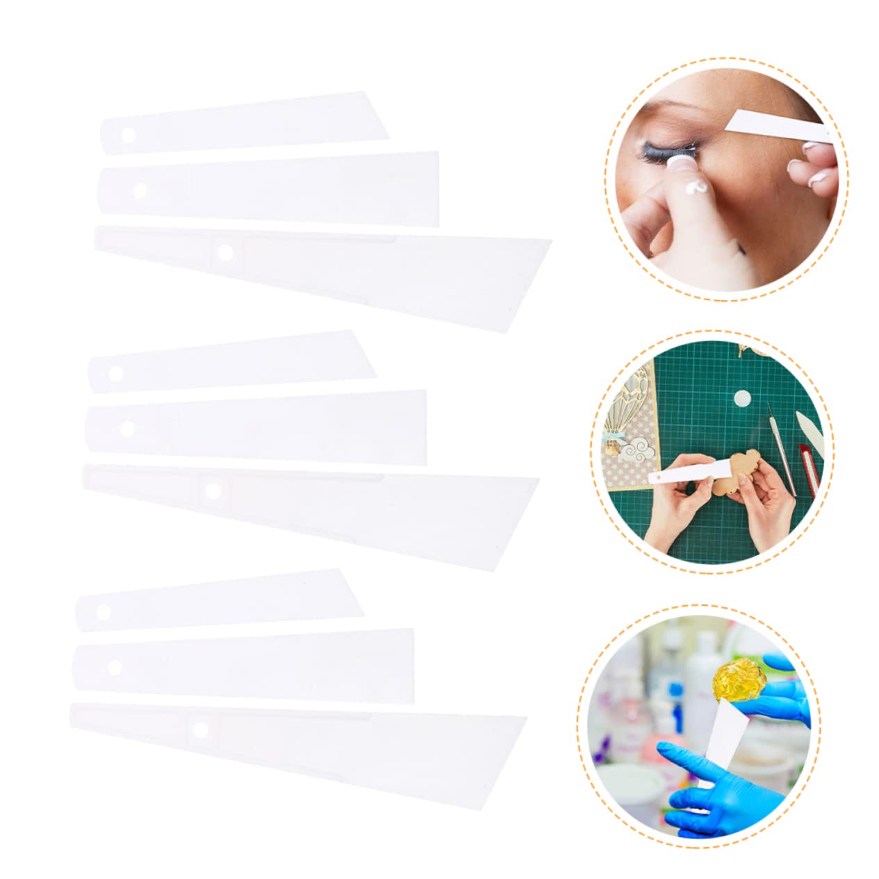 SHINEOFI Lot De 5 Bâtons De Colle Pour Outils De Maroquinerie Prise Confortable Sans Bavures Pour Une Application Facile Et Sûre 9 Pièces X 5
