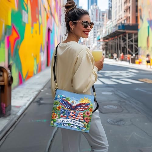 Image of HUGS IDEA Boho Bags for Women Leather Handbag Shoulder Bucket Crossbody Purse
