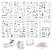 Transparent Waterproof Stickers For Wedding Planning Stickers-4 Sheets 230 Illustrationsand Phrases Per Pack,Used for Bridal Shower Engagement Marriage Anniversary,Sticker Set for Scrapbooking Bride Planner Calendar (A)