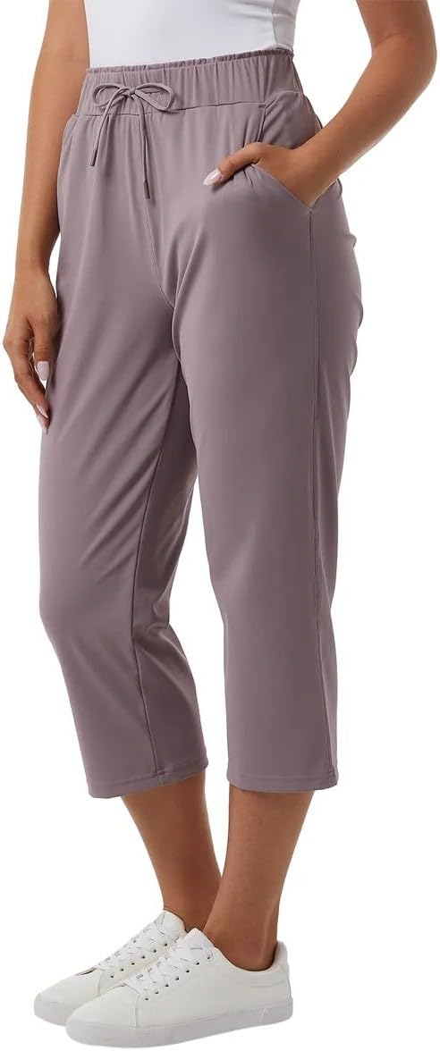 32 Degrees Women Nylon Lux Capri (US, Alpha, XX-Large, Regular, Regular, Purple) - Image 2