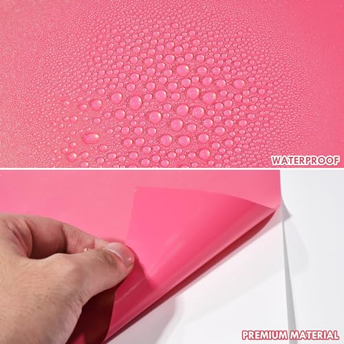 Image of Bright Pink to Charming Diamond Gold Metallic Chameleon Vinyl Wrap Pearlescent Pink Color Change DIY Vehicle Vinyl Film, 59.84 inch x 11.81 inch