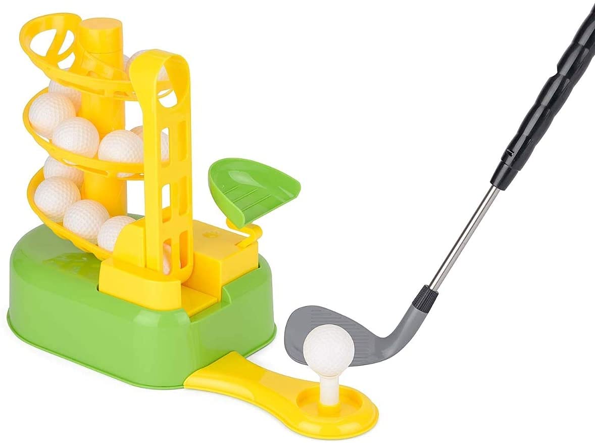 Kids Golf Set, Training Golf Balls & Clubs Equipment Toys, Golf for Kids, Indoor Outdoor Sport Exercise Toy. Mini Golf Set for Kids, Plastic Golf Balls Sports Toys Golf Toys