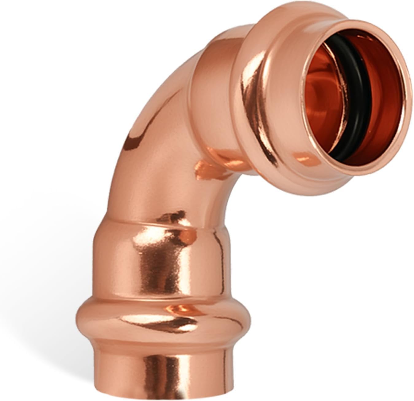 (wdaisy 12 Pack) Copper Press Fittings Kit – 3/4 Inch, Tee Elbow & Coupling Combo Set, Press Compatible Press Fittings, Lead-Free Copper Plumbing Pipe Fittings