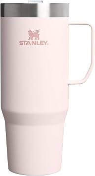 STANLEY The Everyday Suburban Mug | 30 oz | Drink Through Lid | Cup for Coffee, Tea and Drinks | Insulated Stainless Steel Coffee Mug | BPA-Free | Rose Quartz