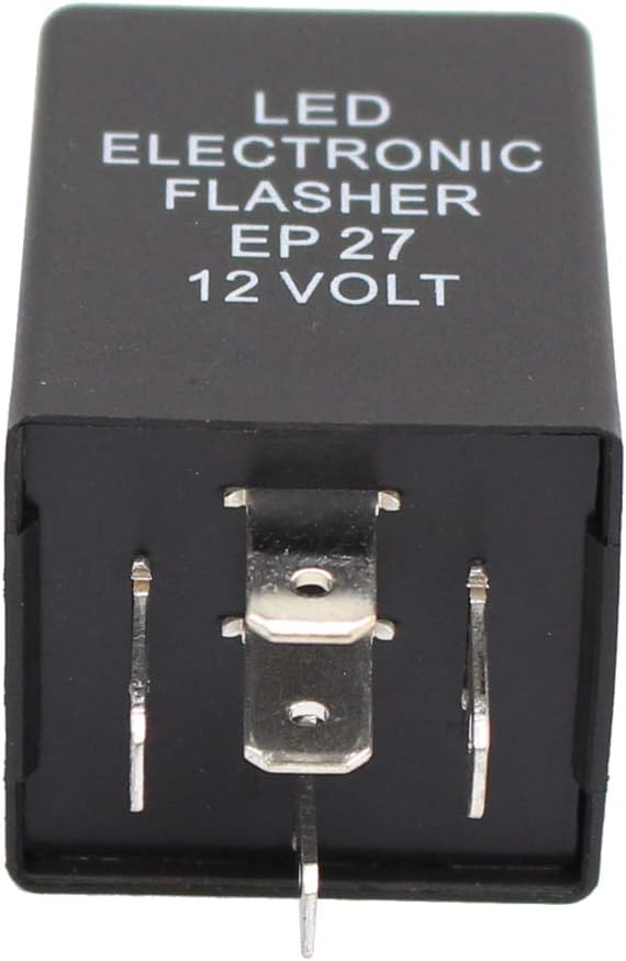 XtremeAmazing 5 Pin EP27 FL27 Electronic Flasher Relay for Car Vehicle LED Turn Signal Light Bulbs Hyper Blink Flash Fix