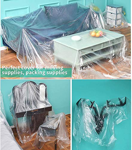 QEES Sofabezug Abdeckung Extra groß langlebig wasserdicht Staubschutz für Bett Sofa Möbel beim Umzug oder Lagerung HYJJZ21