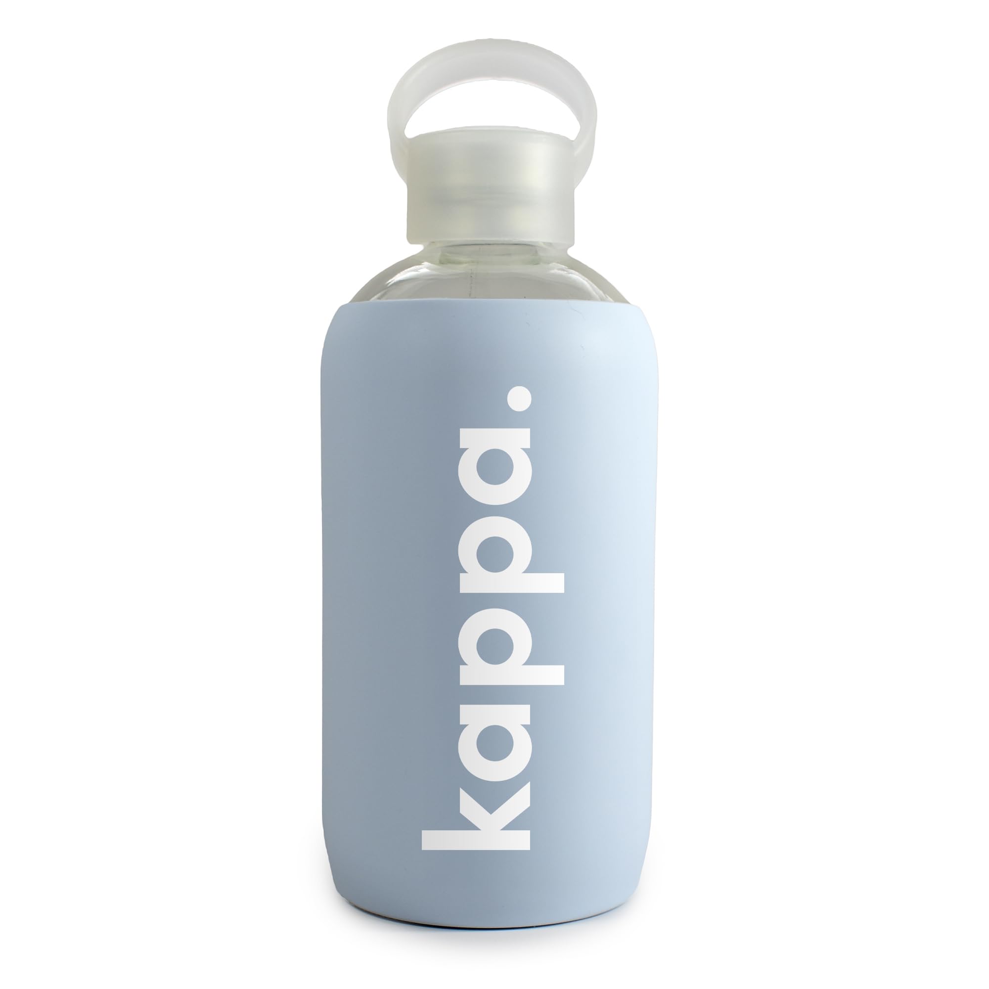Botella de agua de vidrio para llevar a la universidad y entrenar con funda