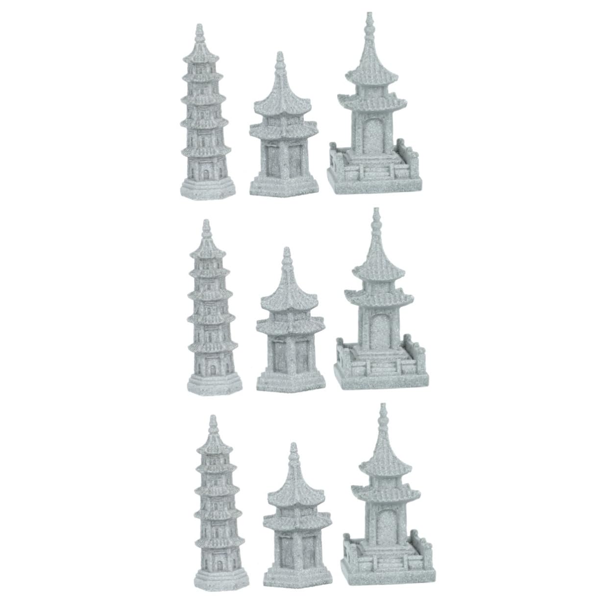 TOYANDONA 3 Set Miniatura per Decorazioni per Paesaggio con Padiglione Simulato Bonsai per Decorare Casa E Ufficio 3 Pezzi * 3