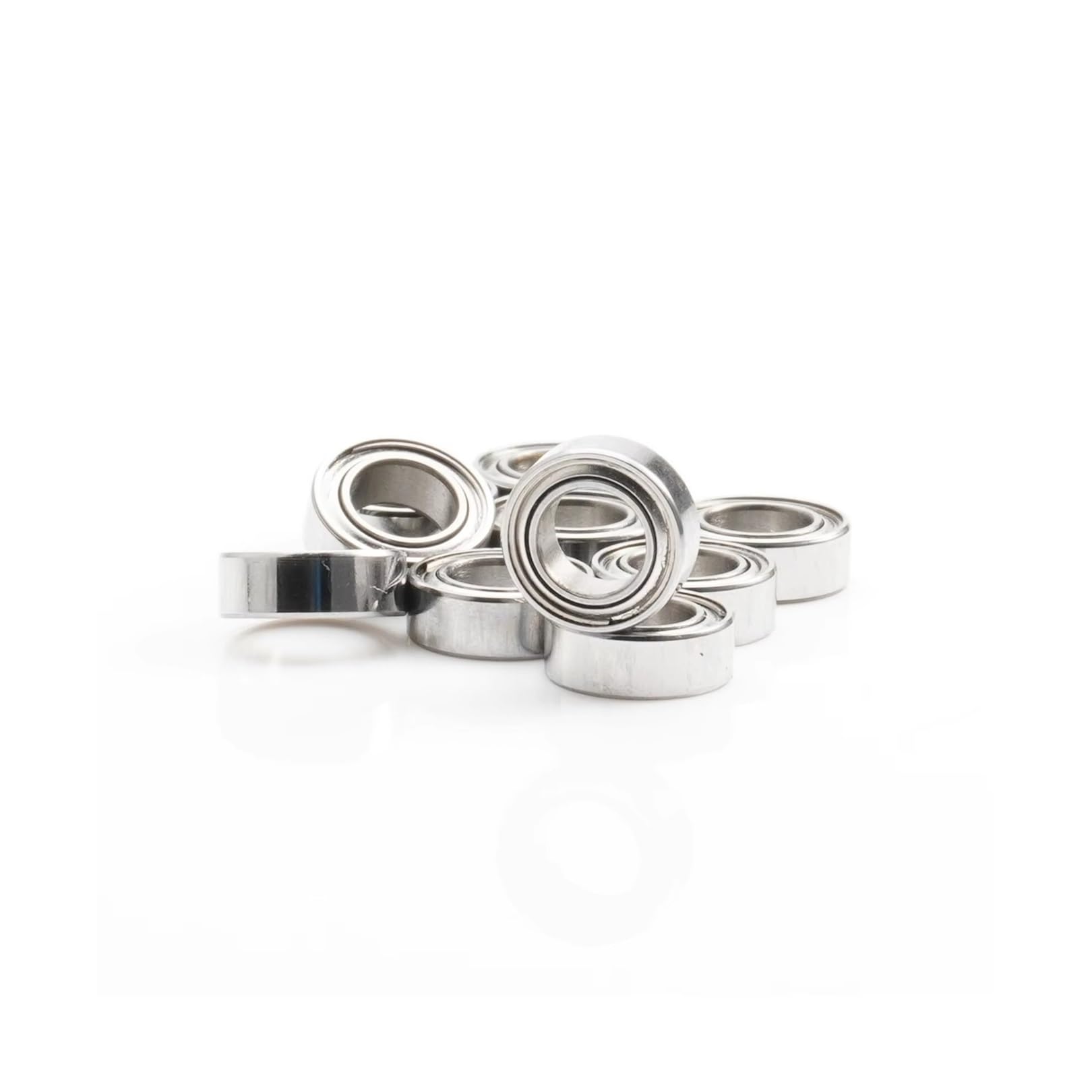 20 Pcs MR74ZZ 4x7x2.5mm Miniature Ball Bearings, Metal Shielded for Video Card and Motor, Compatible for FUSHI(MR74zz ABEC-1)