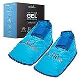 Hot and Cold Therapy 2 Pack Slippers for Swollen and Painful Feet – Pain Relief Gel Pack Slippers fo