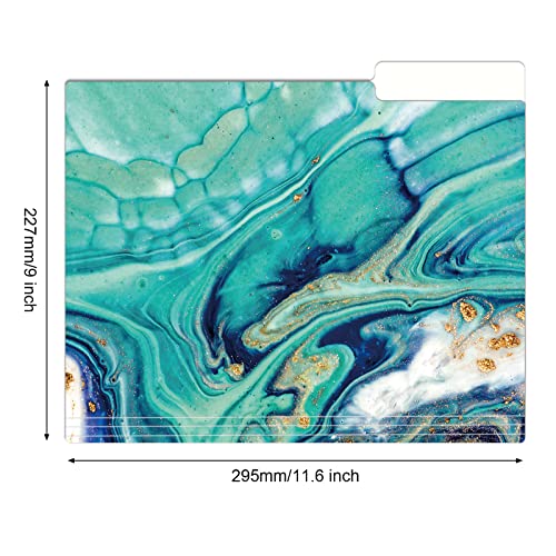 Eoout 18 Pack Decorative File Folders Cute File Folders Marble Designs Letter Size Colored File Folders 9.5 X 11.5 Inch With 1/3 Cut Tab For Office School And Home #TOP1