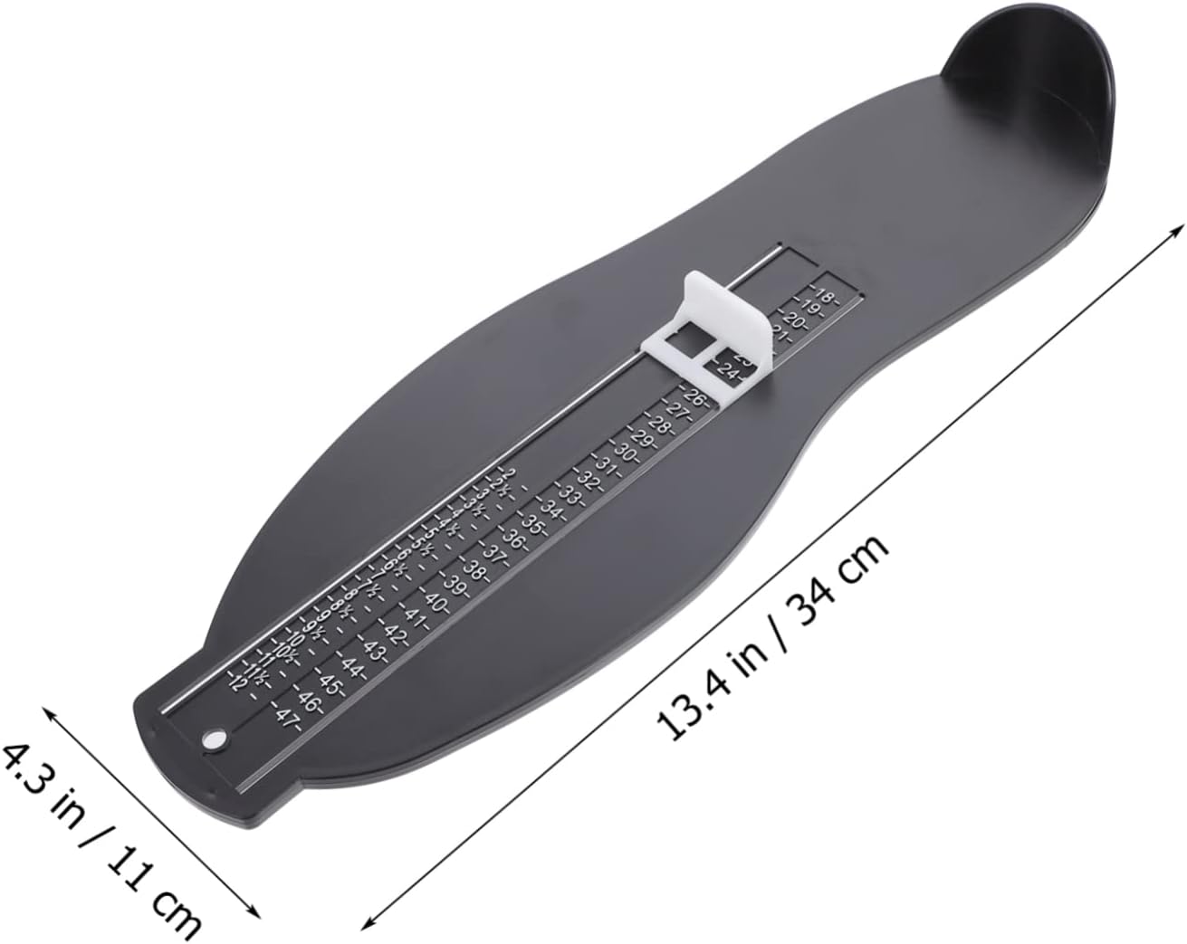 Adult Foot Gauge Sizer with Tape Measure Accurate UK/EU Foot Measurement Tool for Adults and Teenagers