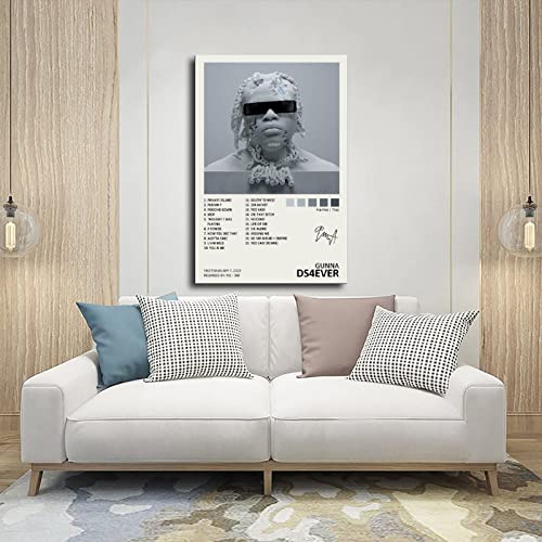 Yezlh Gunna Poster Ds4Ever Music Album Cover Signed Limited Poster Canvas Poster Bedroom Decor Sports Landscape Office Room Decor Gift Unframe:12X18Inch(30X45Cm) #TOP4