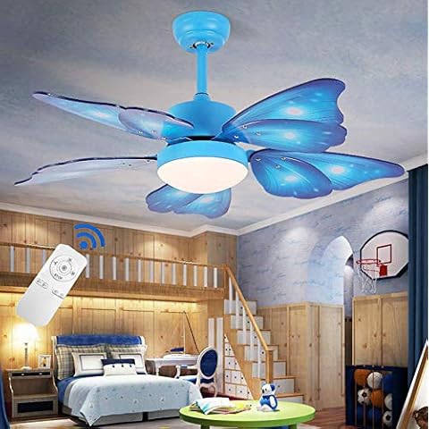 Niedlich Kinder's Schlafzimmer Schmetterlingsflügel Hängendes Lüfterlicht Cover