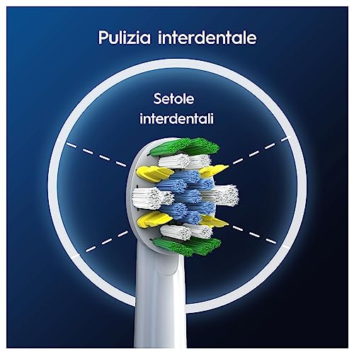 Oral-B Floss Action Testine Spazzolino Elettrico, Confezione da 3 Testine di Ricambio, per Raggiungere in Profondità gli Spazi Interdentali, Rimuove fino al 100% di Placca - Immagine 3