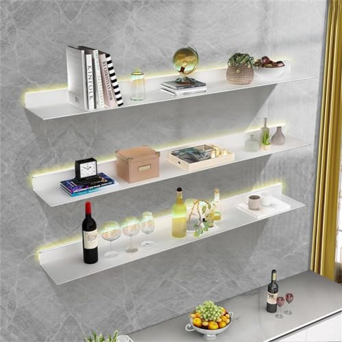 Étagère d'éclairage blanche haut de gamme avec LED pour salon et bar