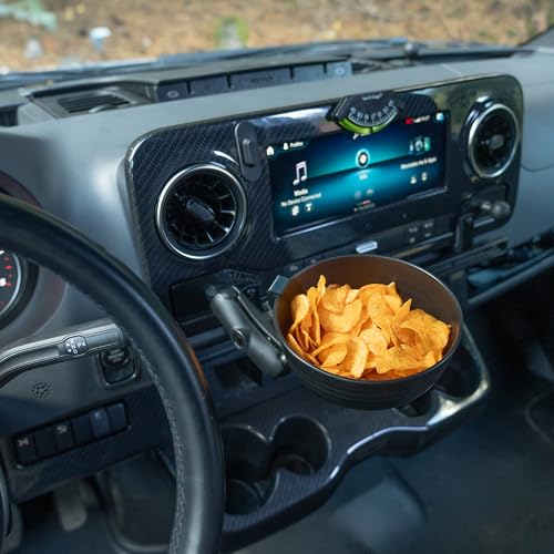 NEXUS Snack Bowl con Montaje Bola de 1 pulg. Negro miniatura 3