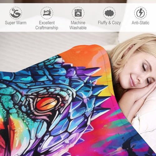 Couverture moelleuse crocodile en polaire douce flannel, cadeau idéal - 4