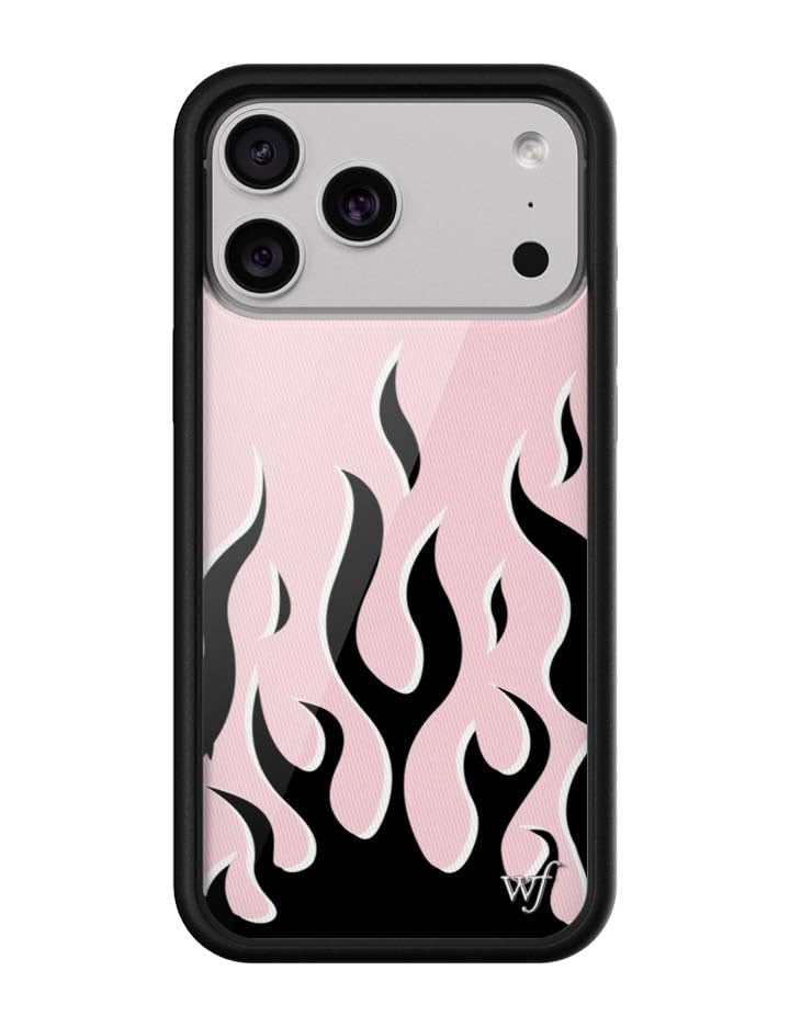 Image of Wildflower Cases - iPhone 17 Pro Max Compatible - Flames | Pink & Black