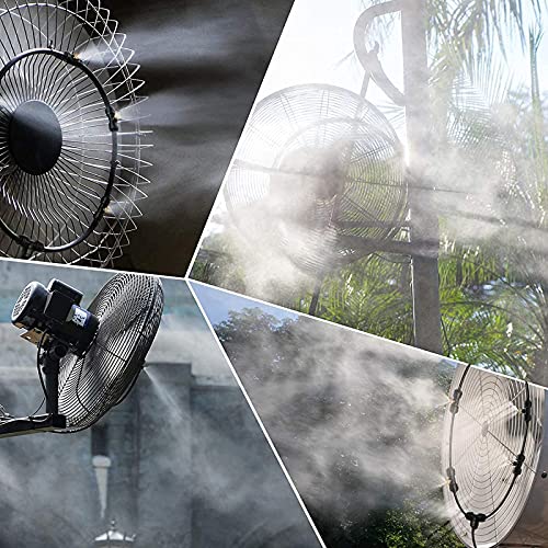Vickert Outdoor Mist Cooling System Fan Kit For A Cool Patio Breeze 20Ft (6M) Misting Line + 5 Copper Metal Mist Nozzles + A Copper Metal Connector(3/4'') Fit To Any Outdoor Fan (Beige Color) #TOP6